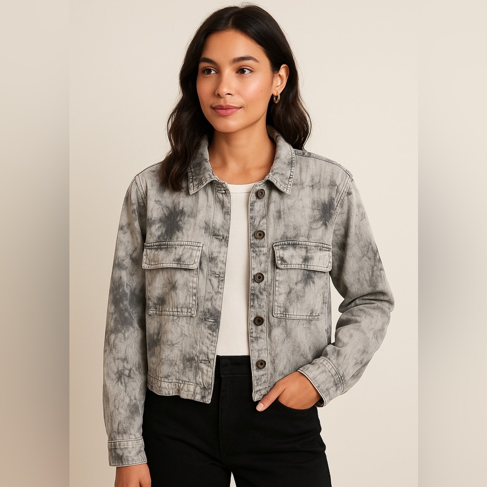 Bella Dahl Tie-Dye Jacket - Fleece Lined